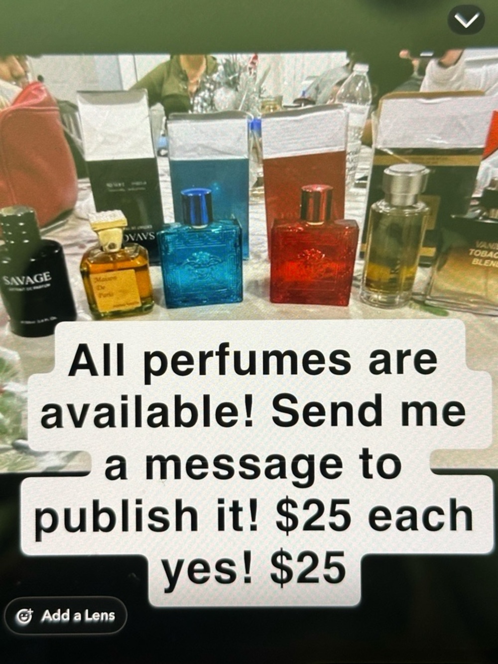 Blue and Red Glass Bottle- men’s Fragrance Display